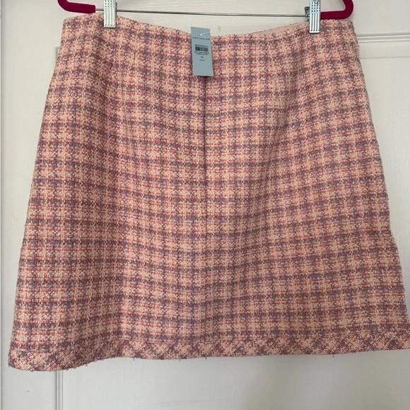 Ann Taylor Cropped Pink Tweed Jacket and Skirt Set - Picture 8 of 10